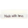 Go Handmade Vævet Label, Dobbeltsidet, 50 x 11,5 mm, 10 stk